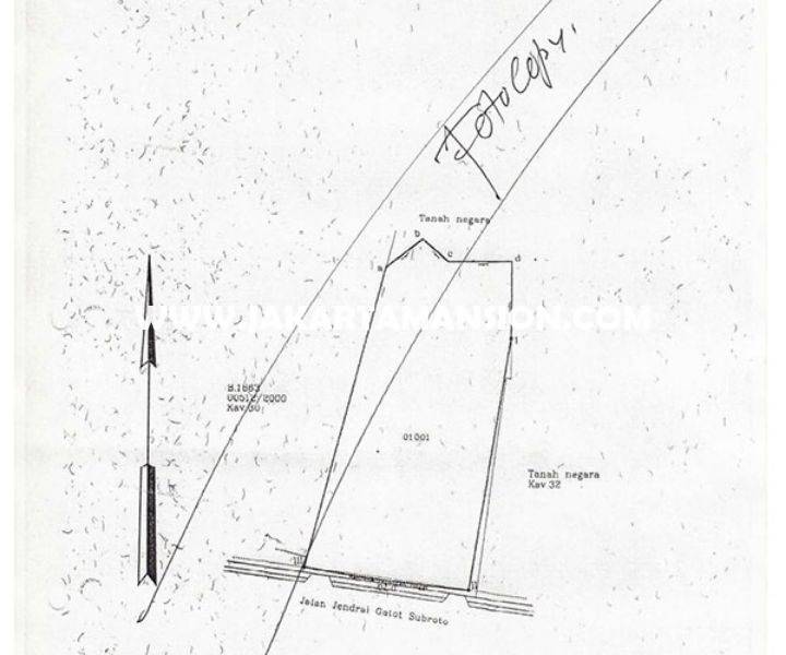 LS1010 Tanah Jalan Gatot Subroto dekat Rasuna Said Kuningan Dijual Bisa 30 Lantai