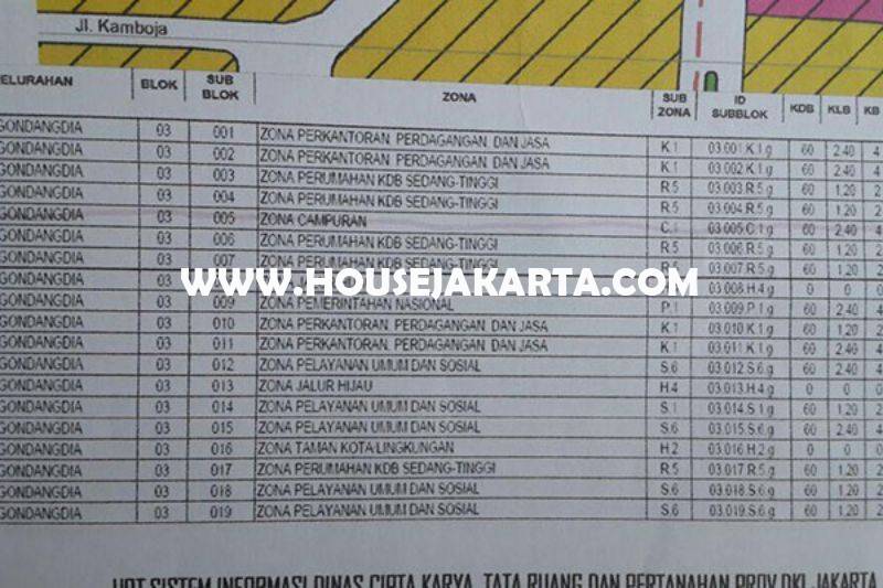 LS1410 Tanah jalan Teuku Umar Menteng Luas 2975m Dijual Murah ijin bisa dibangun 4 Lantai