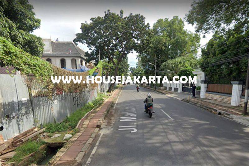 HS1432 Rumah Tua Hitung Tanah Jalan Madiun Menteng Bentuk Persegi Dijual 60juta/m Murah