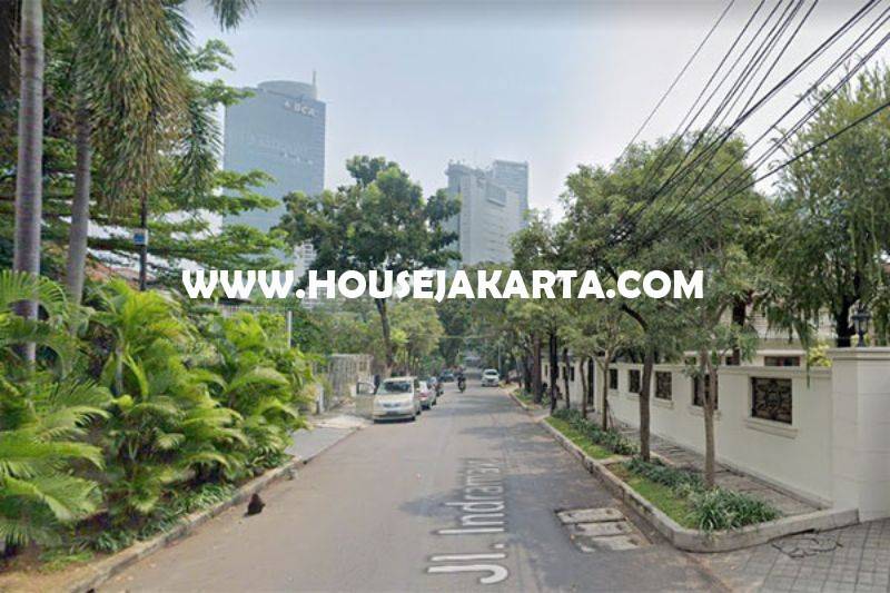 HS1460 Rumah Jalan Indramayu Menteng Dijual Tanah Persegi daerah Elite jarang ada