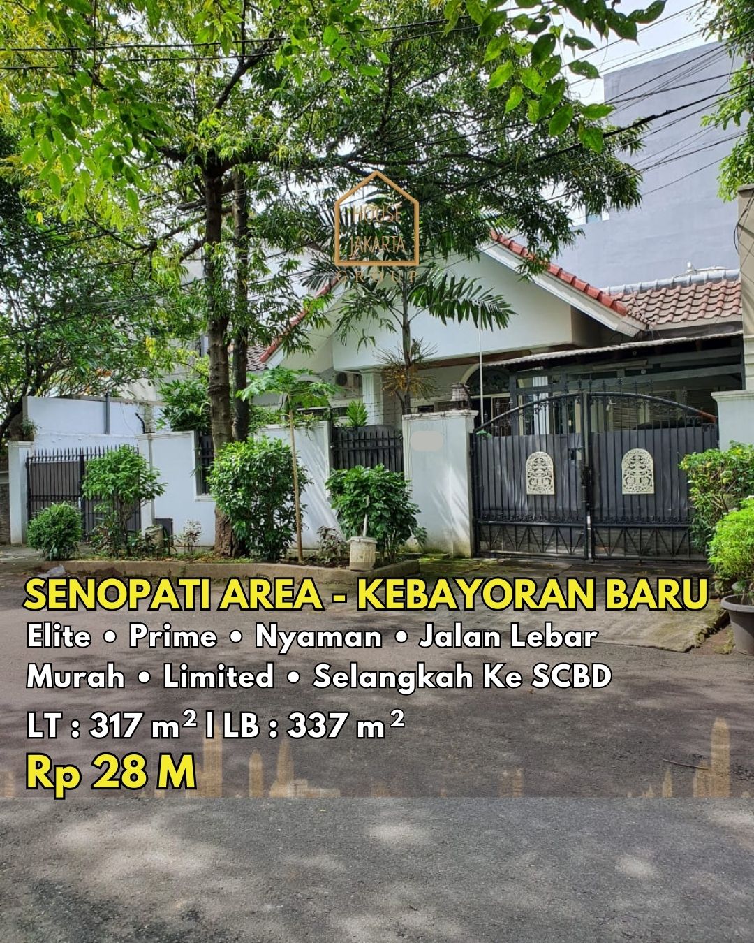 HS1579 FOR SALE: Rumah Siap Huni di Elite & Prime Location SENOPATI AREA - KEBAYORAN BARU