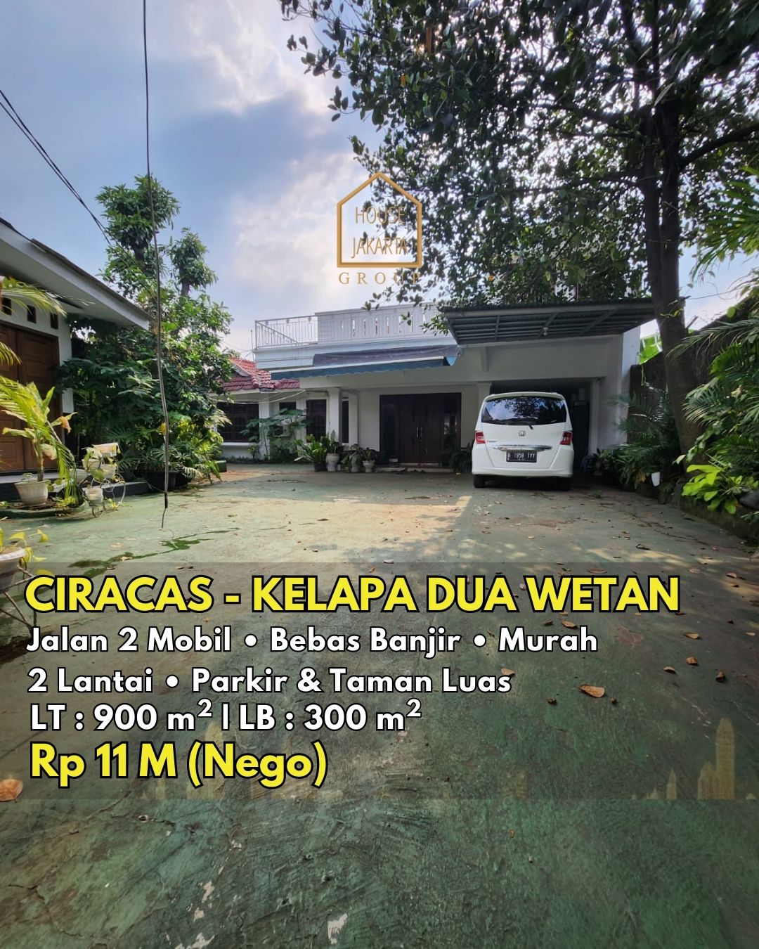 HS1583 FOR SALE: Rumah Murah Siap Huni, Parkir dan Taman Luas, CIRACAS
