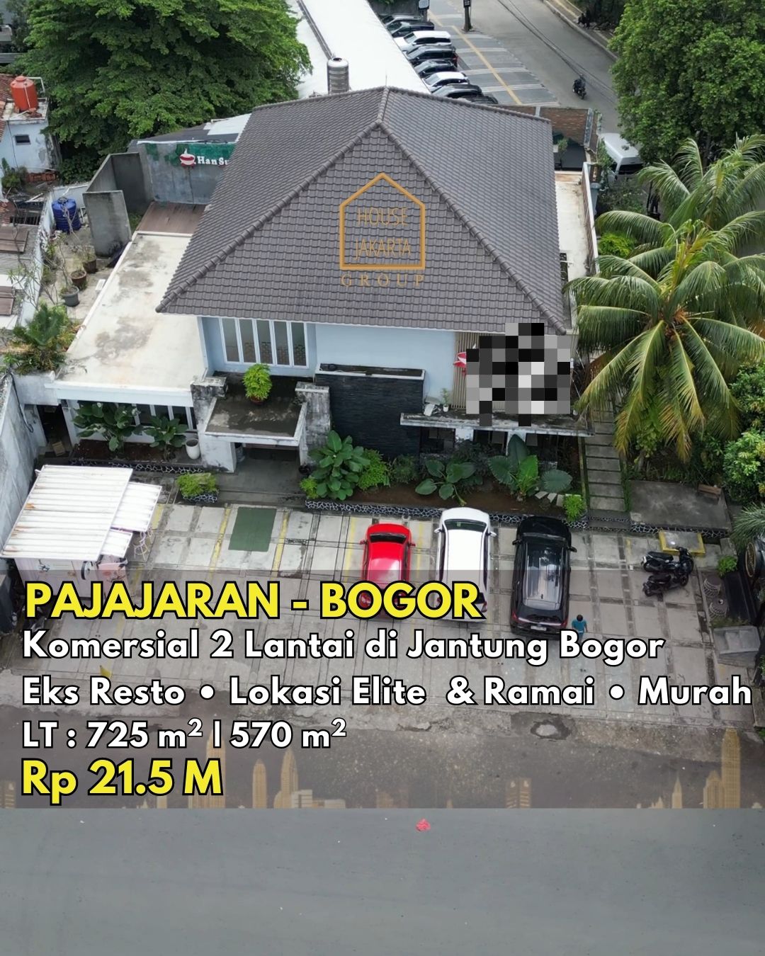 CS1584 DIJUAL: MURAH!! Komersial Pusat Kuliner dan Bisnis di PAJAJARAN