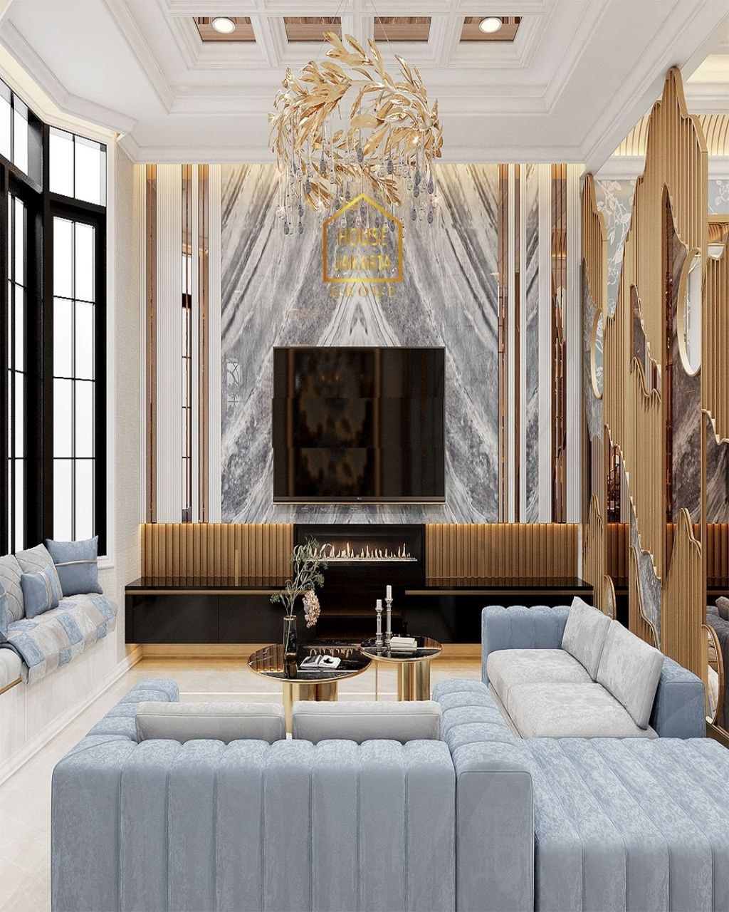 HS1729  Brand New Modern Classic House | 3 Lantai | Fully Furnished | Premium Material