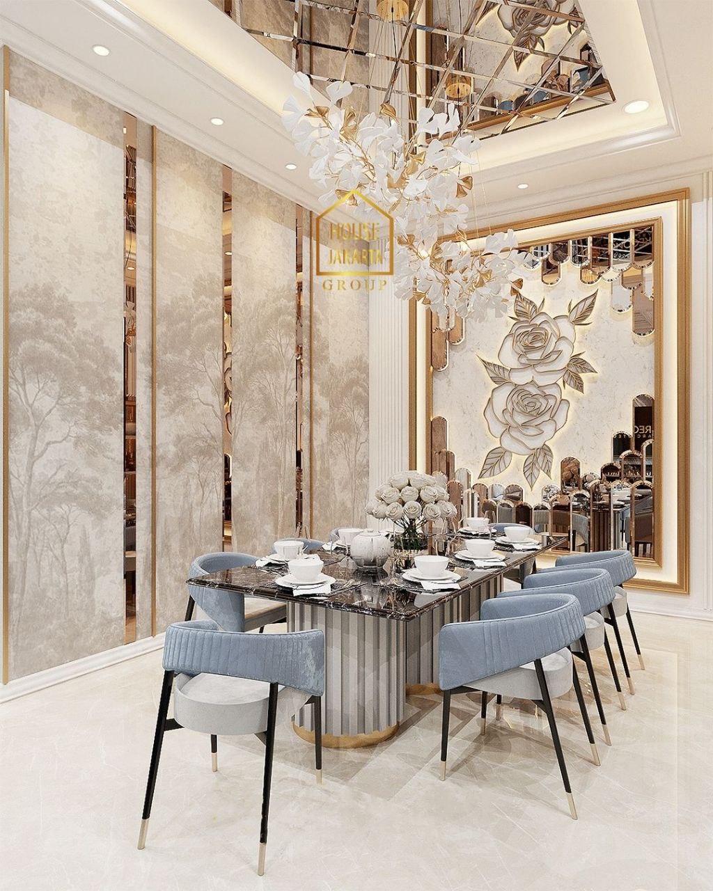 HS1729  Brand New Modern Classic House | 3 Lantai | Fully Furnished | Premium Material