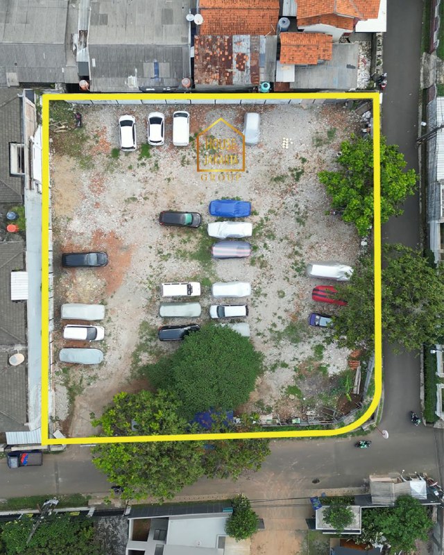 LS1776 Tanah Hook, Bentuk Persegi Di Pondok Pinang, Jalan Lebar. Strategis Dekat Pondok Indah & Simatupang