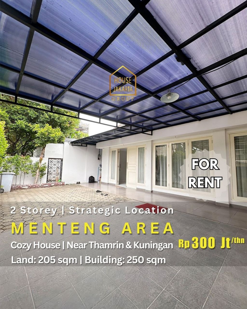 HR1800 Cozy House 2 Lantai Di Menteng. Dekat Thamrin & Kuningan