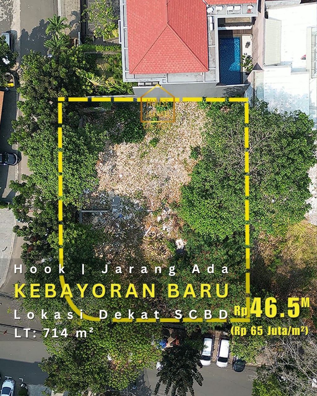 LS1803 Tanah Di Kebayoran Baru, Hook Jarang Ada, Lokasi Prestige Dekat SCBD