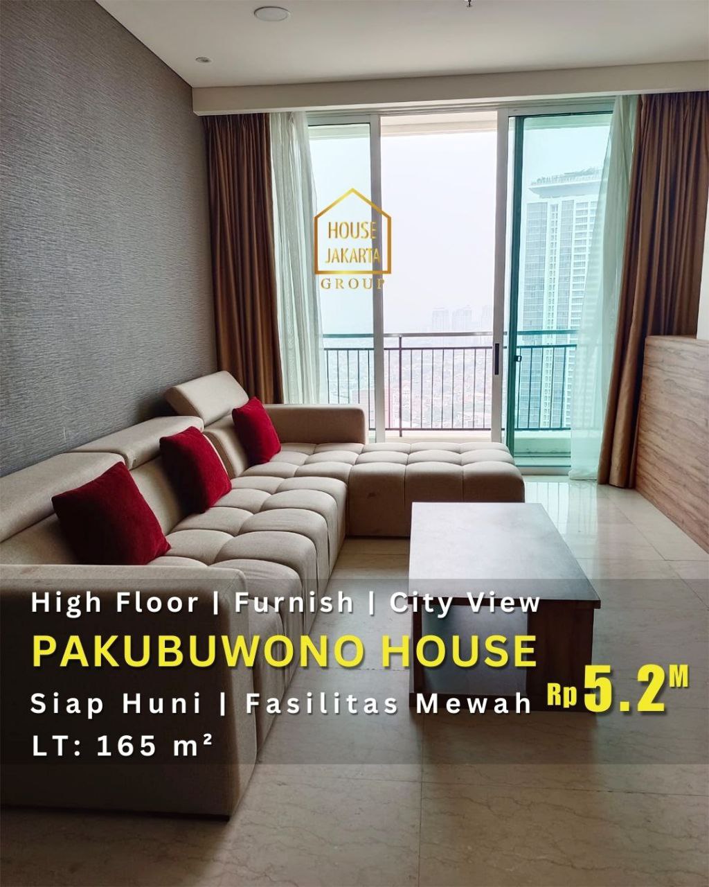 AS1818 Pakubuwono House 2 Bedroom + Study. Siap Huni, Fasilitas Mewah
