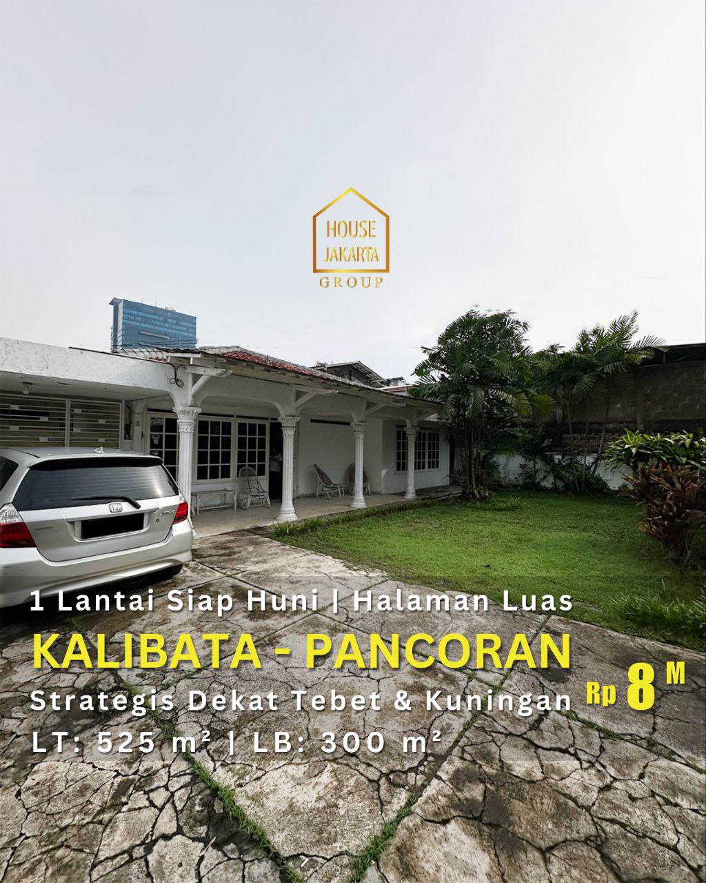HS1861  Rumah Murah dengan Halaman Luas Di Kalibata - Pancoran • Lokasi Strategis Dekat Simatupang, Kemang & Kuningan