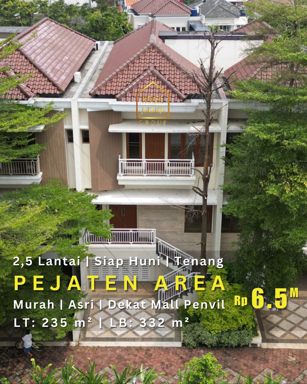 HS1870 Rumah Bagus Pejaten Barat 2,5 Lantai Siap Huni. Lokasi Strategis Dekat Pejaten Village