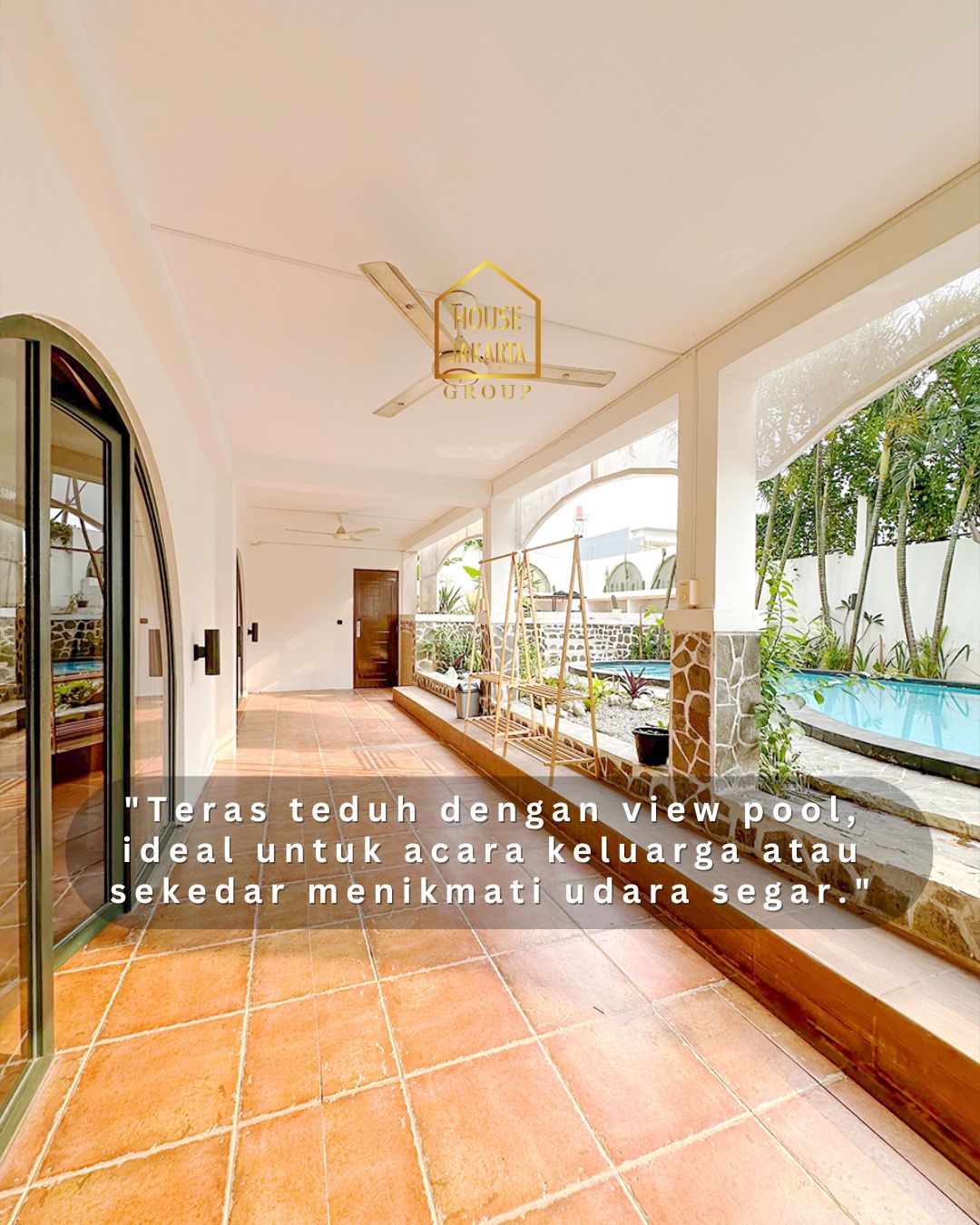 HS1959 Rumah Cilandak Dijual Murah, Mediteranian Furnished, Pool, Tanah Ngantong