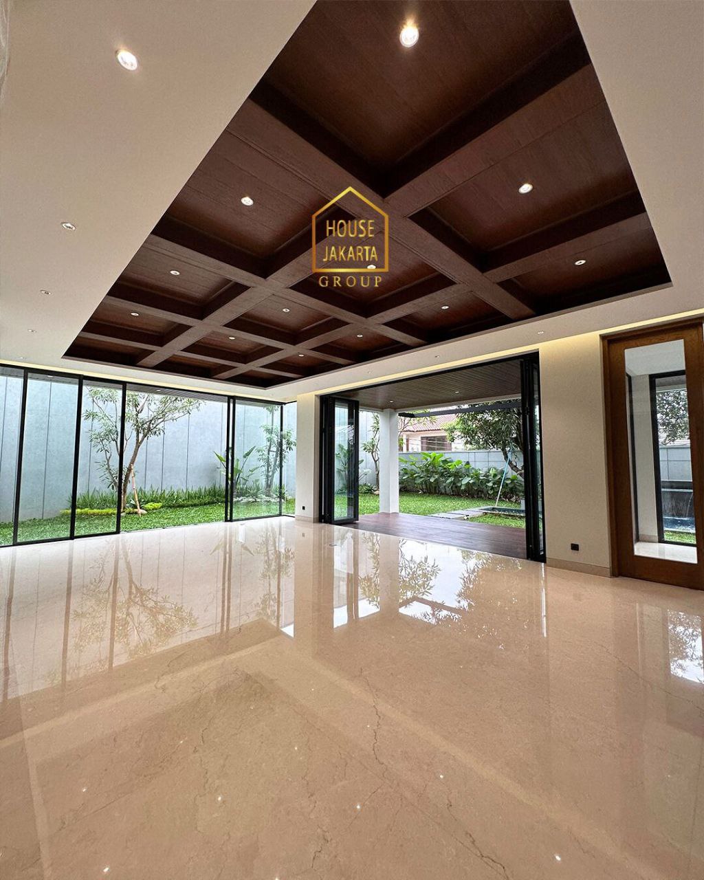 HS1977  FOR SALE: GAHARU - CIPETE. BRAND NEW MODERN TROPICAL LUXURY HOUSE. Dalam Komplek | Pool dan  Garden Luas. Lokasi Elite dan Tenang