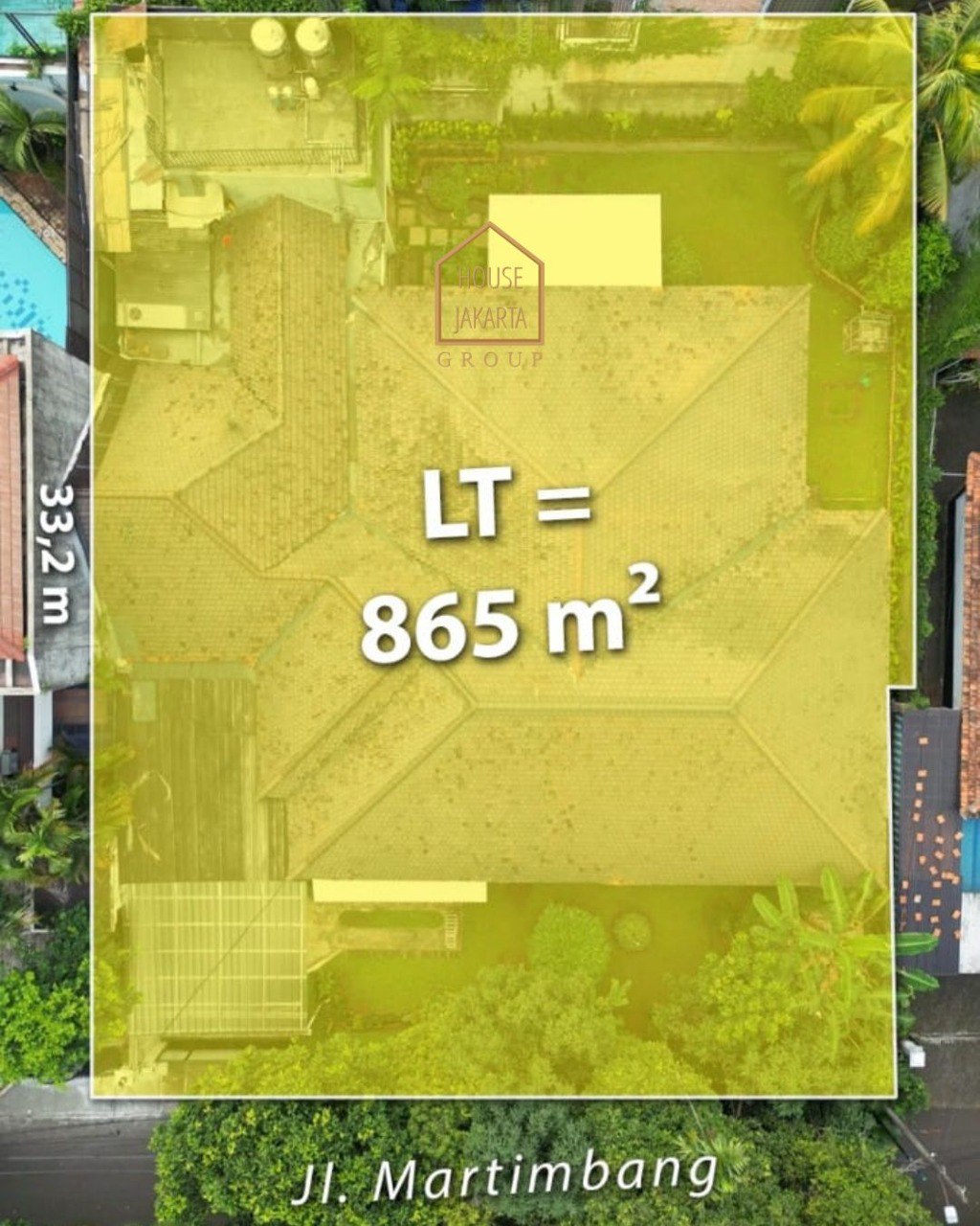HS1984 TURUN HARGA KEBAYORAN BARU. Rumah Siap Huni Depan Taman. Lingkungan Tenang. Area Elite Dekat Senayan & SCBD
