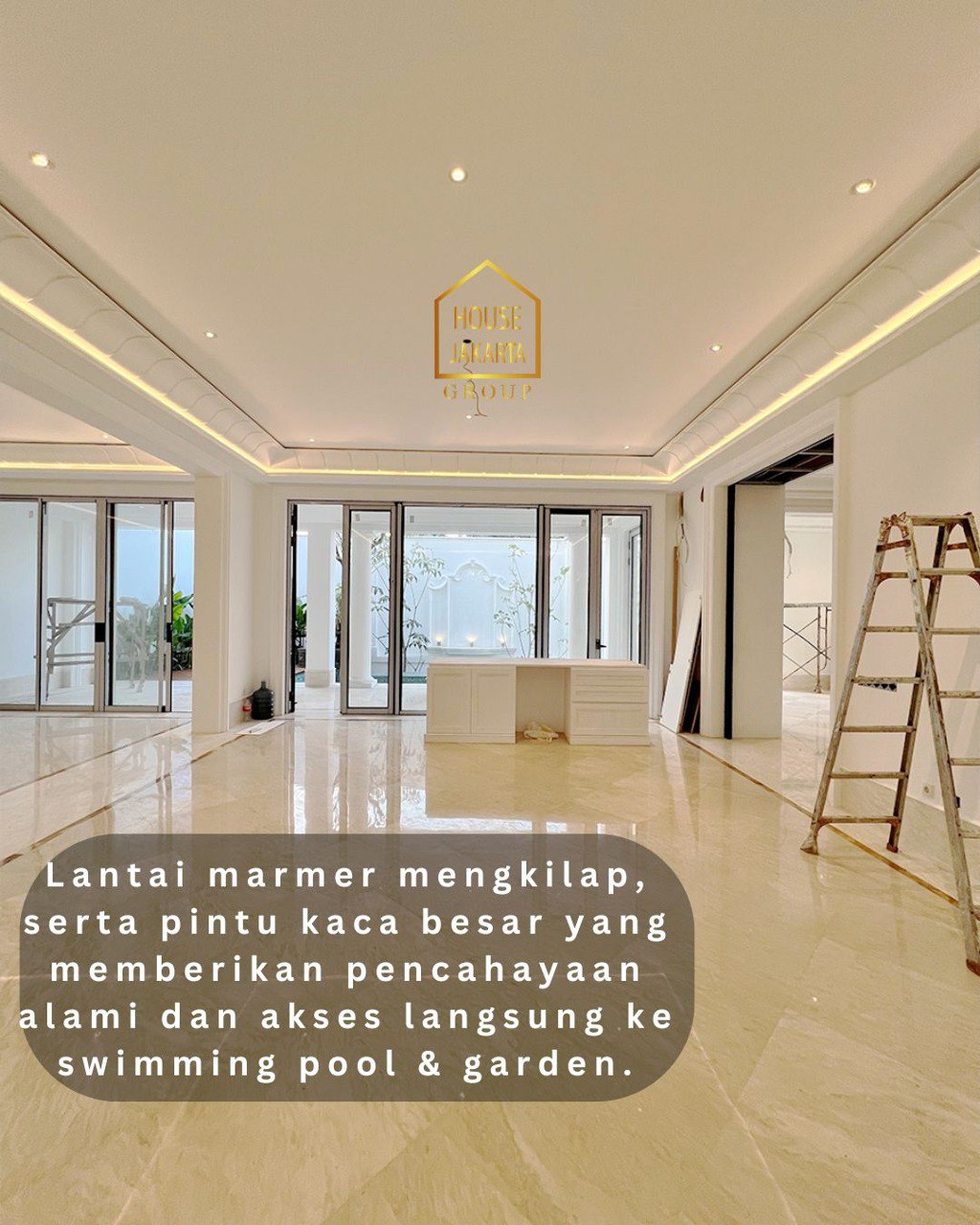 HS1997 OR SALE: KEBAYORAN BARU  Rumah Mewah Brand New 2 Lantai + Basement, High Spec, Ada Pool dan Taman. Private Lift