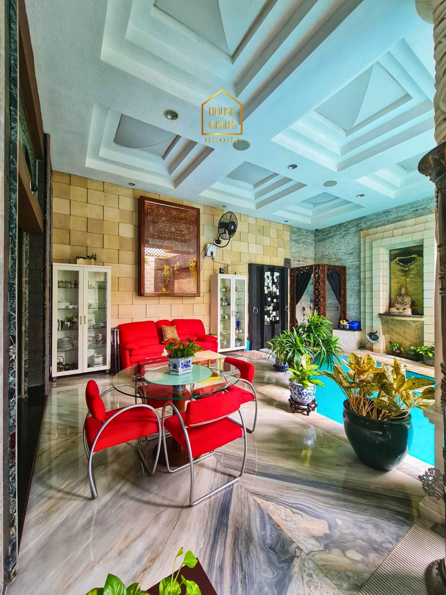 HS2011  FOR SALE: PONDOK INDAH. NEWLY RENOVATED HOUSE, TROPICAL  GARDEN, SWIMMING POOL, BASEMENT