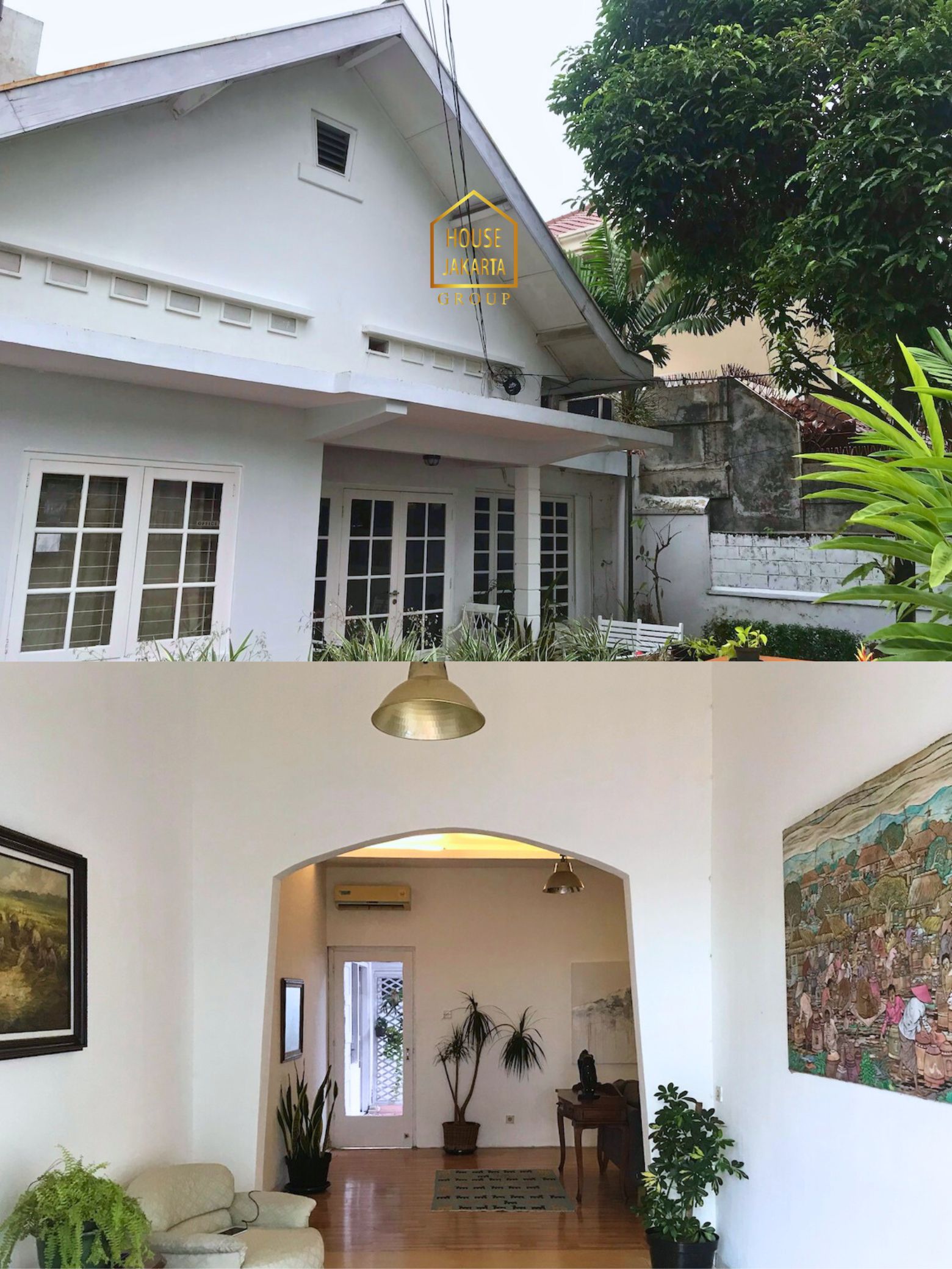 HS2029  FOR SALE: KEBAYORAN BARU. Rumah Tua, Bentuk Tanah Kotak, Row  Jalan Lebar, Prime Area